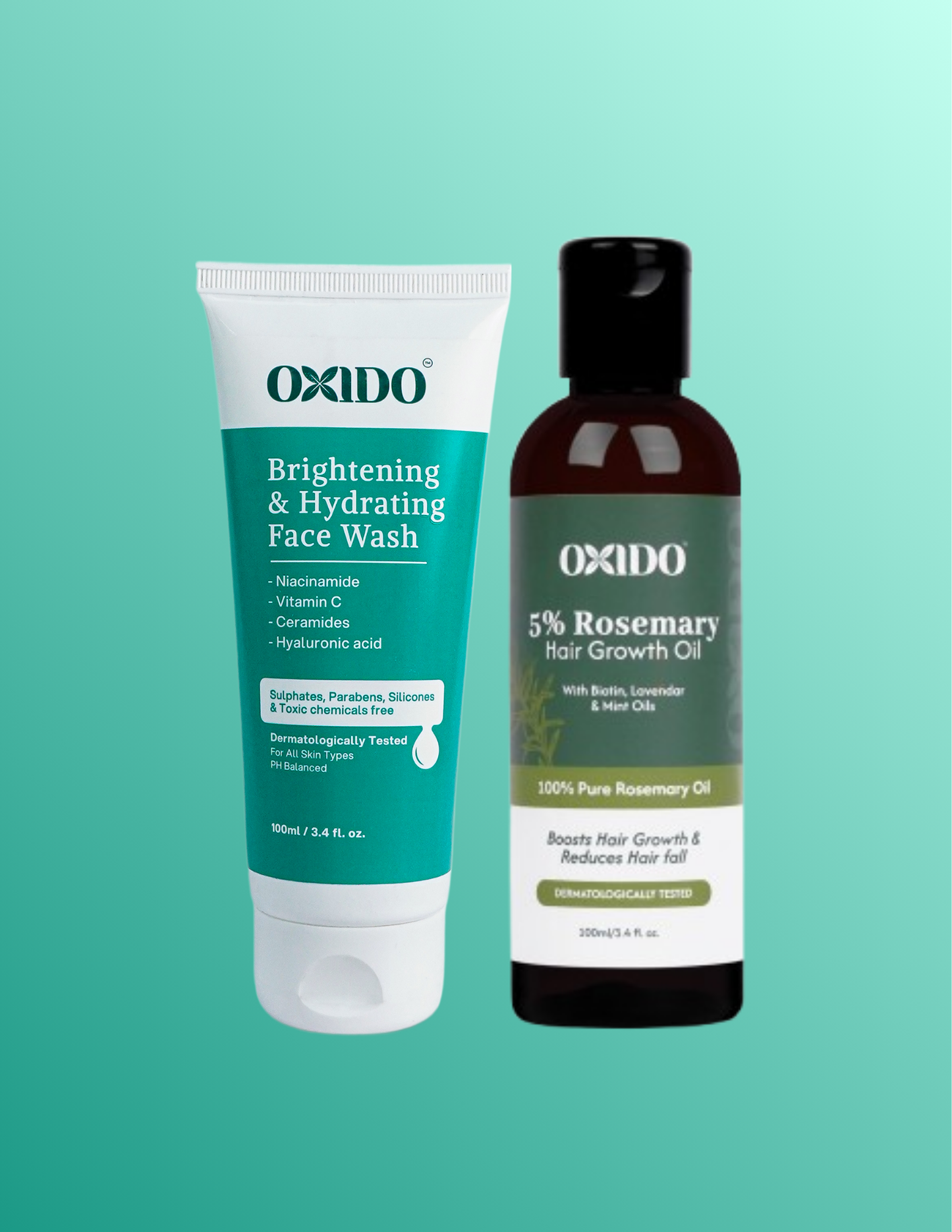 Oxido 5% Rosemary Hair Gowth Oil + Face Wash Combo