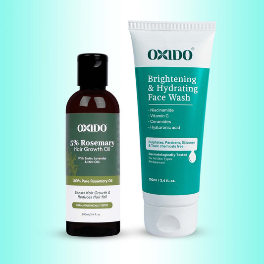 Oxido 5% Rosemary Hair Gowth  Oil + Face Wash Combo