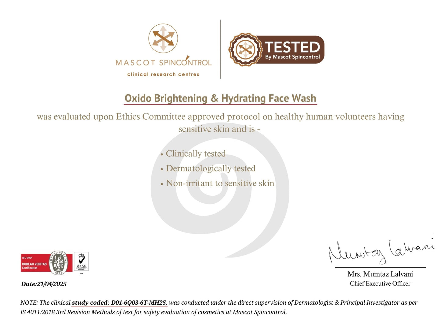 Oxido Brightening & Hydrating Face Wash - Oxido
