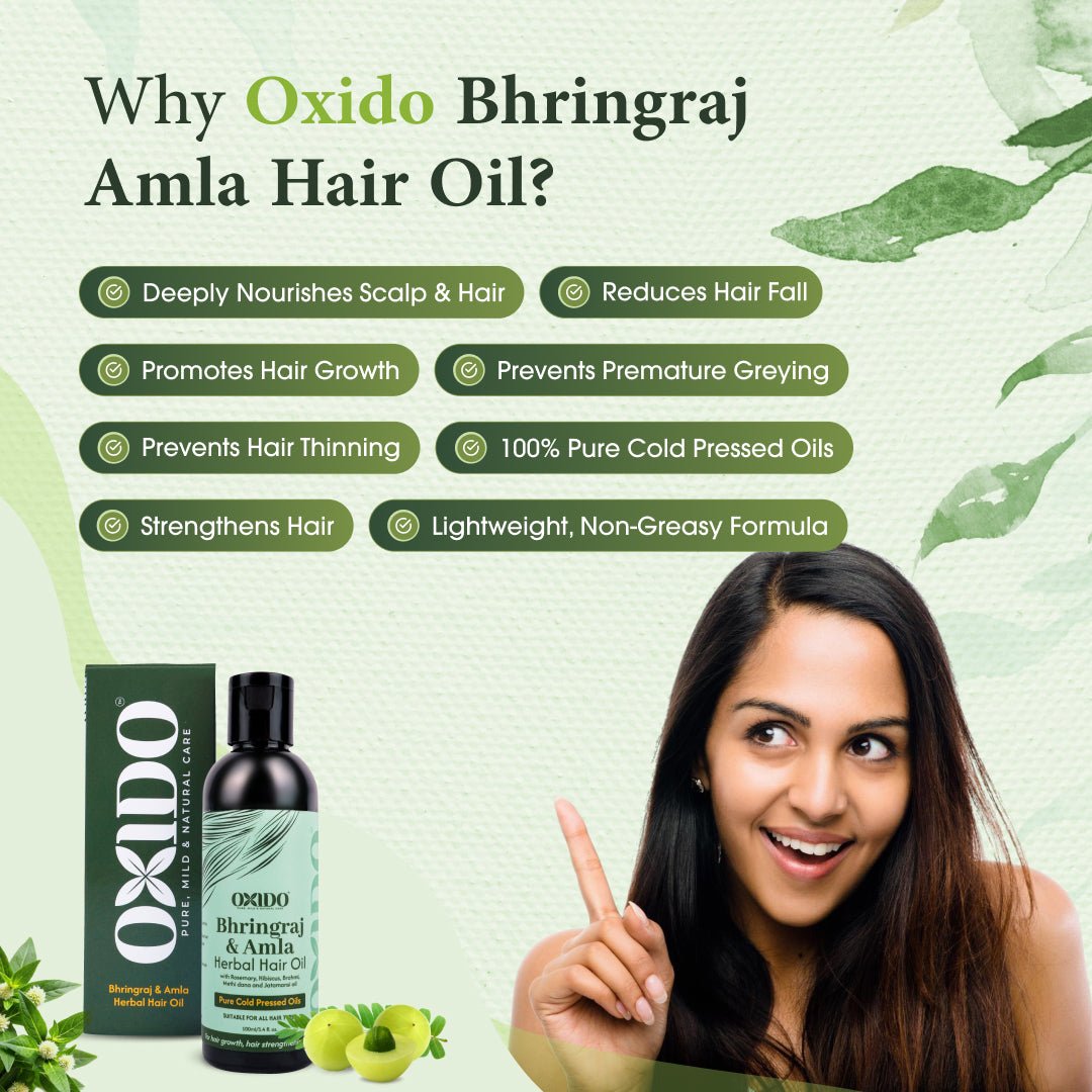 Oxido Bhringraj & Amla herbal hair oil - Oxido