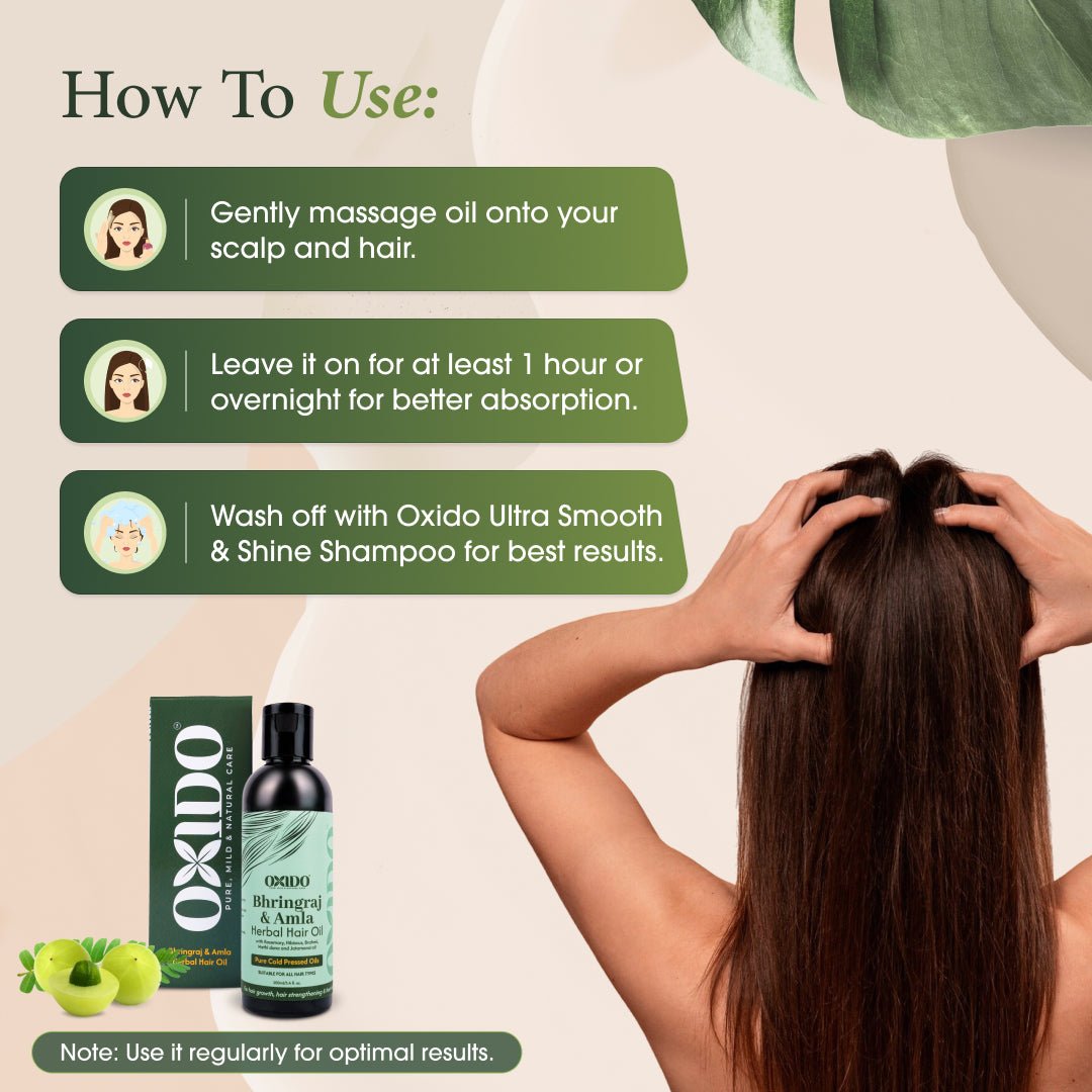 Oxido Bhringraj & Amla herbal hair oil - Oxido