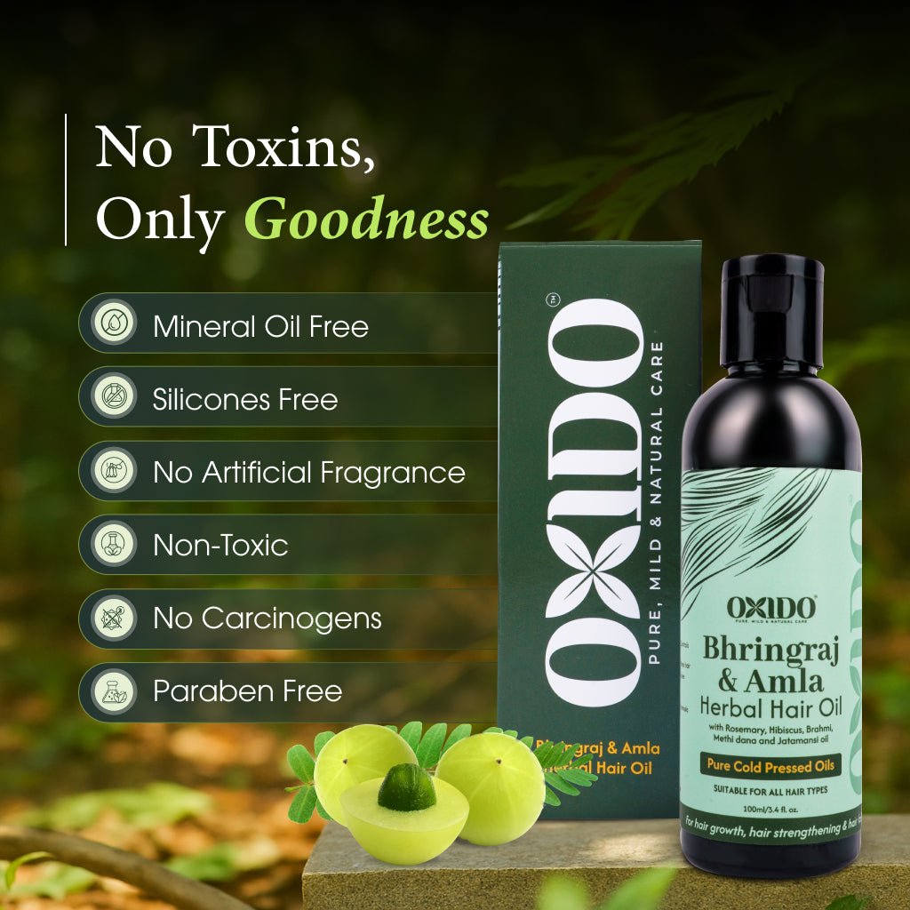 Oxido Bhringraj & Amla herbal hair oil - Oxido