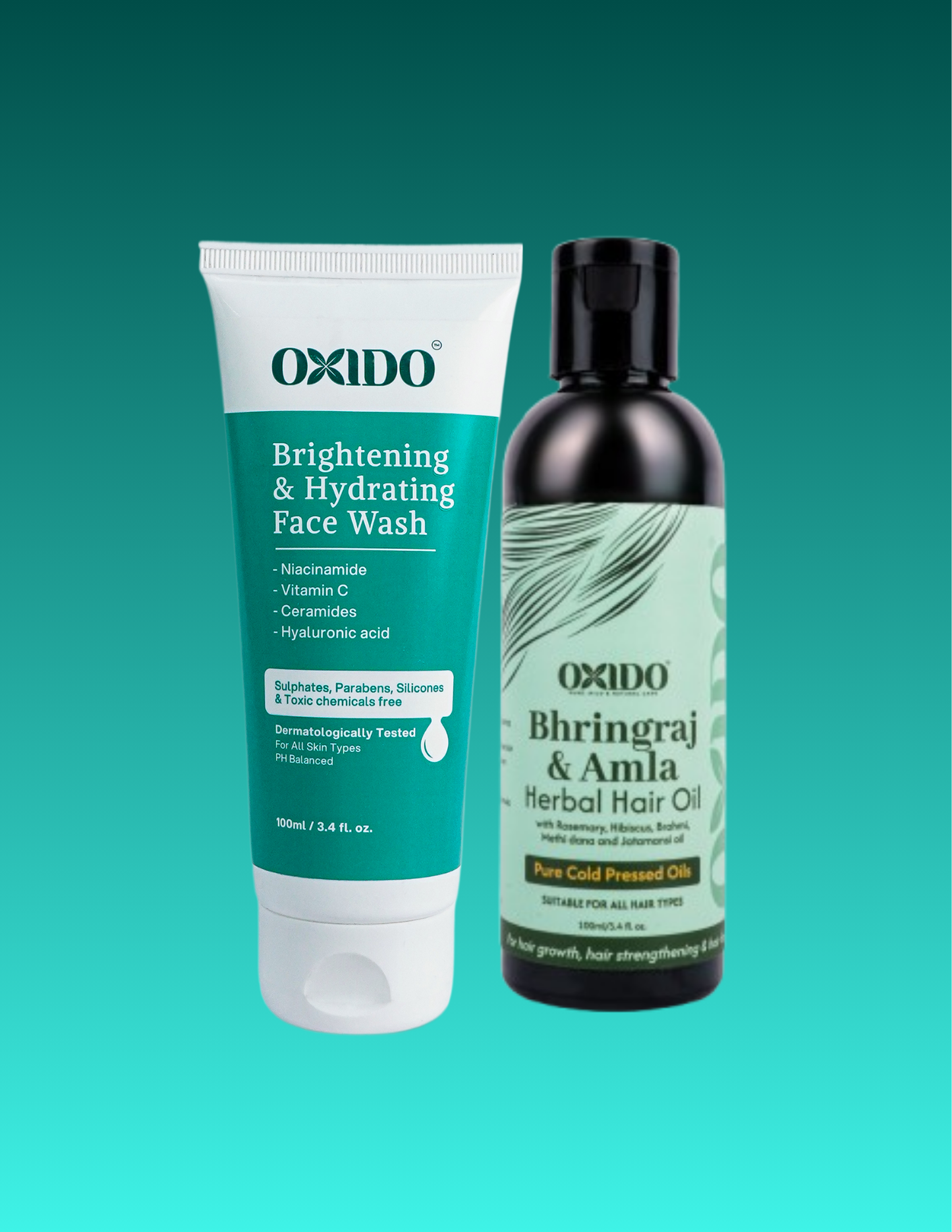 Oxido Bhringraj & Amla herbal hair oil + Face Wash Combo