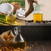 CoconutOil, Sweet almond Oil, Jojoba Oil